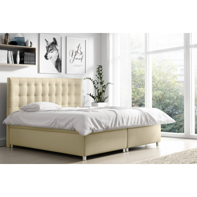 Polsterbett Diana Beige 120 + gratis Topper