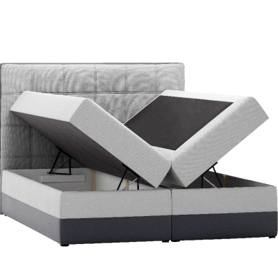 Doppelbett mit Matratze und Lattenrost Sandy Lila 200 + Gratis-Topper