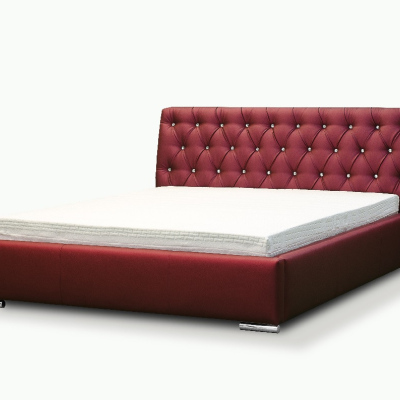 Designer-Einzelbett Adelaide mit hohem Kopfteil und Stauraum beiges Öko-Leder 120 x 200