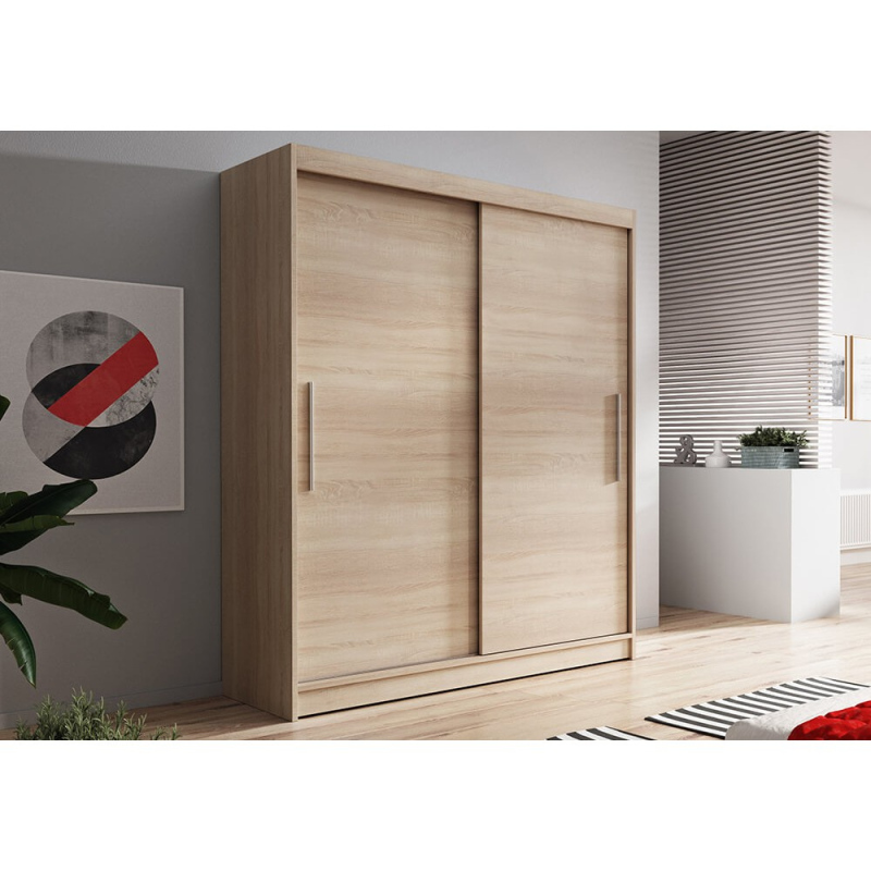 Kleiderschrank Vala 150 cm, Eiche sonoma