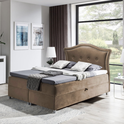 Elegantes rustikales Bett Bradley 120x200, hellbraun