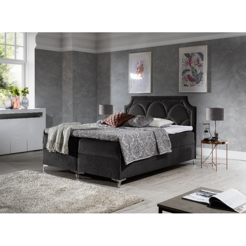 Luxusbett CASSANDRA 120x200, Grau