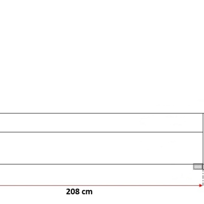 Zweifarbiges Doppelbett Azur 200x200, schwarz + weißes Öko-Leder