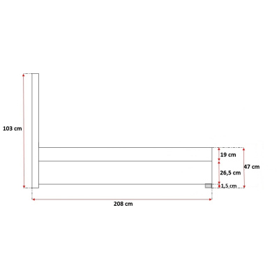 Zweifarbiges Doppelbett Azur 200x200, schwarz + weißes Öko-Leder