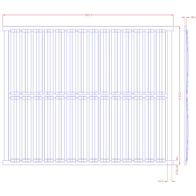 Lattenrost für Doppelbett 160 cm