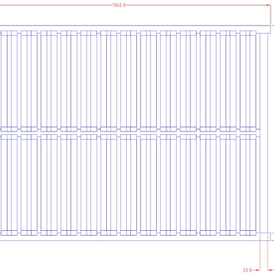 Lattenrost für Doppelbett 140 cm