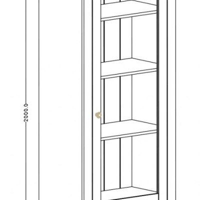 Außergewöhnliche Vitrine EROL, rechts