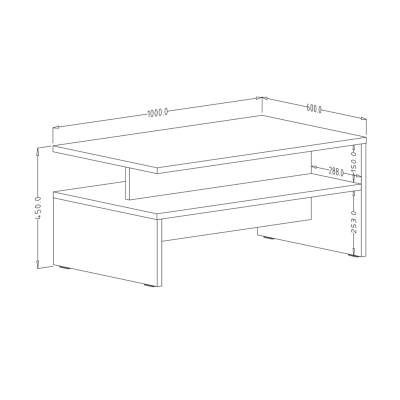 Moderner Couchtisch BRYCE, Beton