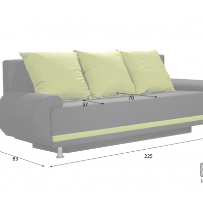 Designer-Sofa AMITERNO Braun