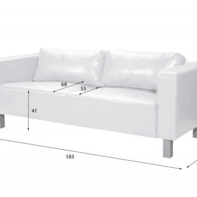 Bequemes Sofa GIZELA, braun