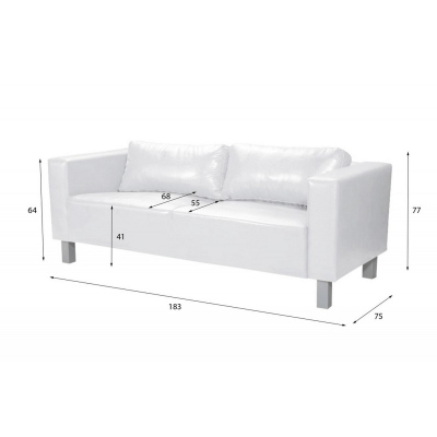 Bequemes Sofa GIZELA, braun