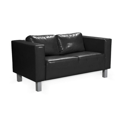 Zweisitzer-Sofa GIZELA, schwarz