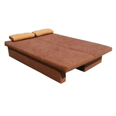 Klassisches Schlafsofa GIACINTO, Burgunderrot + beige