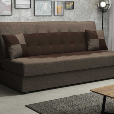 Sofa mit Klappmechanismus MALENA, braun