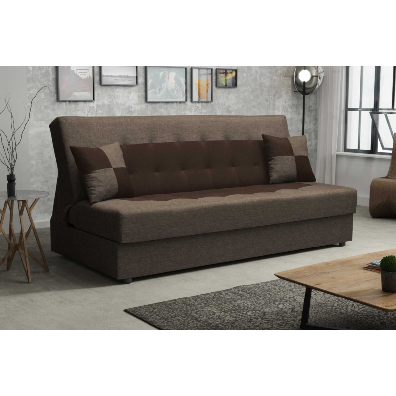 Sofa mit Klappmechanismus MALENA, braun