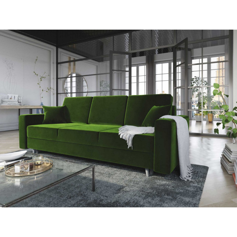 Ausklappbares gepolstertes Sofa KOMAS, Grün 2