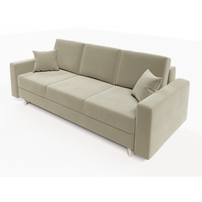 Ausklappbares gepolstertes Sofa KOMAS, Grau 2