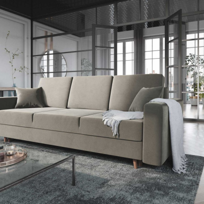 Ausklappbares gepolstertes Sofa KOMAS, Grau 2