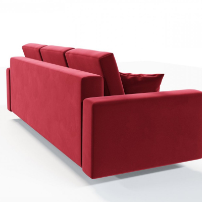 Ausklappbares gepolstertes Sofa KOMAS, Rot