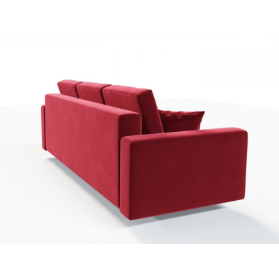 Ausklappbares gepolstertes Sofa KOMAS, Rot