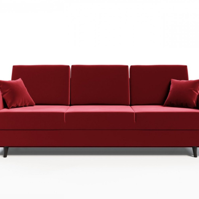 Ausklappbares gepolstertes Sofa KOMAS, Rot