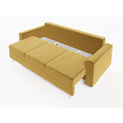 Ausklappbares gepolstertes Sofa KOMAS, Gelb