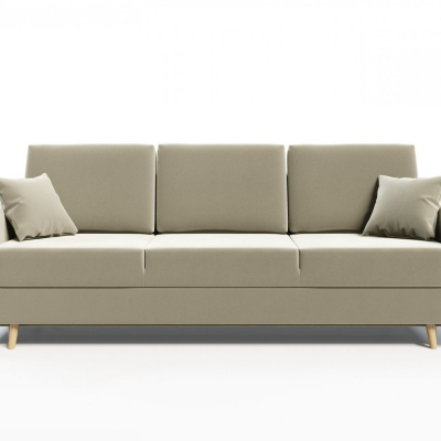 Ausklappbares gepolstertes Sofa KOMAS, Cremefarben