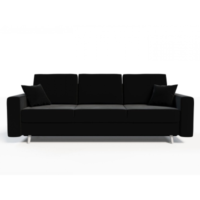 Ausklappbares gepolstertes Sofa KOMAS, Schwarz