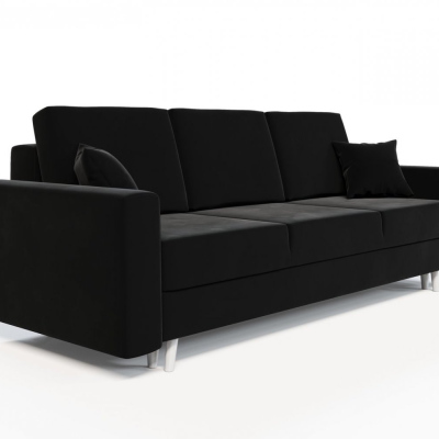 Ausklappbares gepolstertes Sofa KOMAS, Schwarz