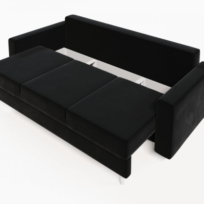 Ausklappbares gepolstertes Sofa KOMAS, Schwarz