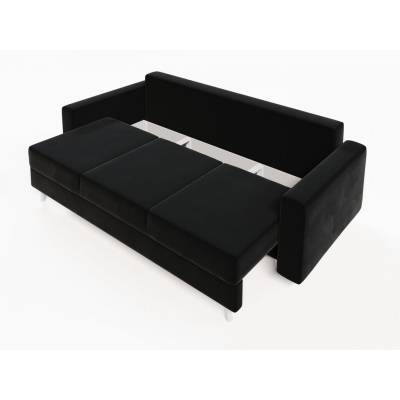 Ausklappbares gepolstertes Sofa KOMAS, Schwarz