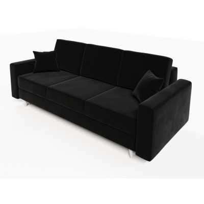 Ausklappbares gepolstertes Sofa KOMAS, Schwarz