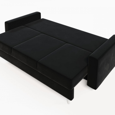 Ausklappbares gepolstertes Sofa KOMAS, Schwarz