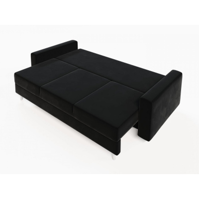 Ausklappbares gepolstertes Sofa KOMAS, Schwarz