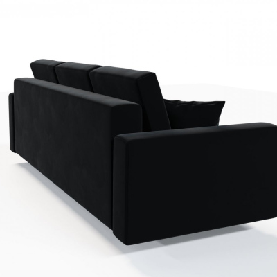 Ausklappbares gepolstertes Sofa KOMAS, Schwarz