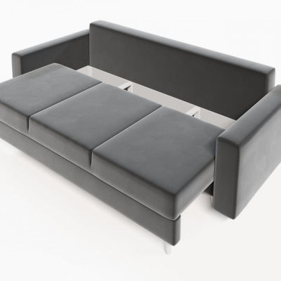 Ausklappbares gepolstertes Sofa KOMAS, Grau 1