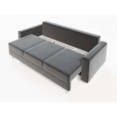 Ausklappbares gepolstertes Sofa KOMAS, Grau 1