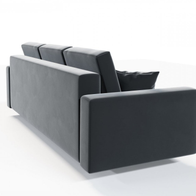 Ausklappbares gepolstertes Sofa KOMAS, Grau 1