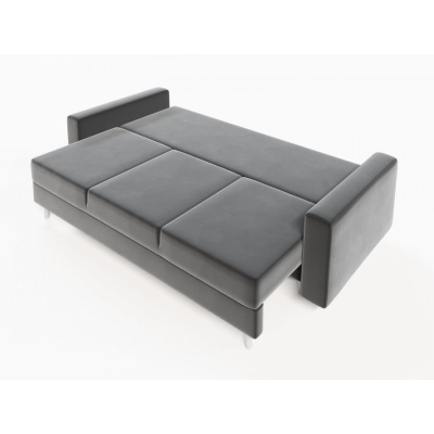 Ausklappbares gepolstertes Sofa KOMAS, Grau 1