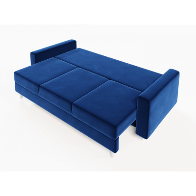 Ausklappbares gepolstertes Sofa KOMAS, Blau