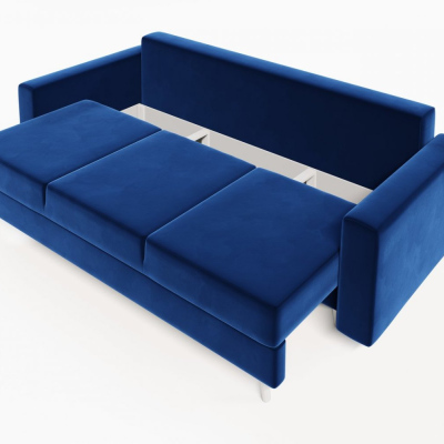 Ausklappbares gepolstertes Sofa KOMAS, Blau