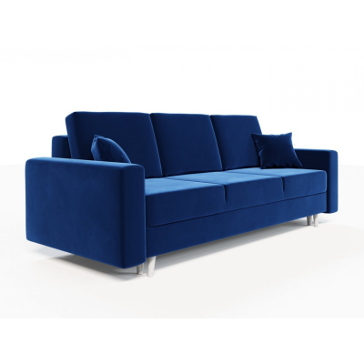 Ausklappbares gepolstertes Sofa KOMAS, Blau