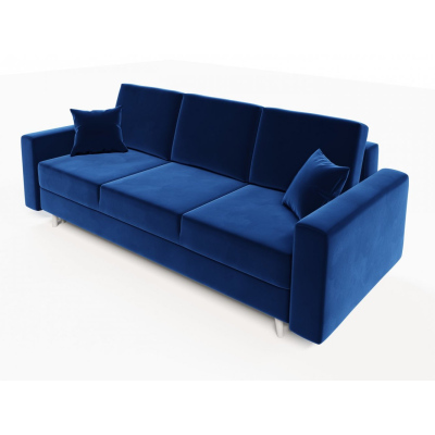 Ausklappbares gepolstertes Sofa KOMAS, Blau