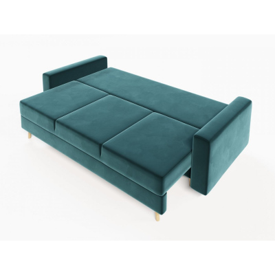 Ausklappbares gepolstertes Sofa KOMAS, Grün 1