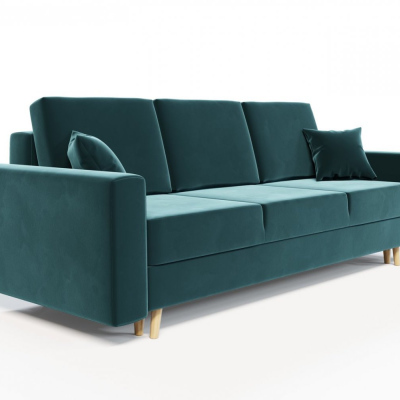 Ausklappbares gepolstertes Sofa KOMAS, Grün 1