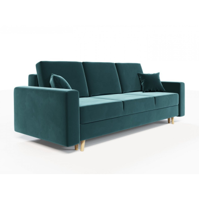 Ausklappbares gepolstertes Sofa KOMAS, Grün 1