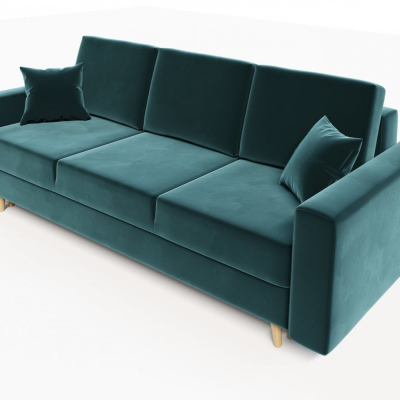 Ausklappbares gepolstertes Sofa KOMAS, Grün 1