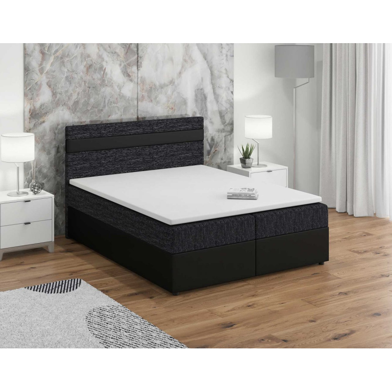 Boxspringbett SISI 180x200, Schwarz