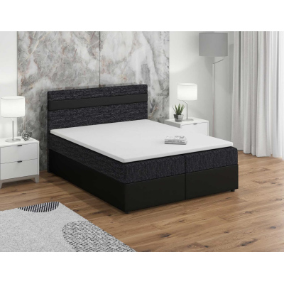 Boxspringbett SISI 180x200, Schwarz